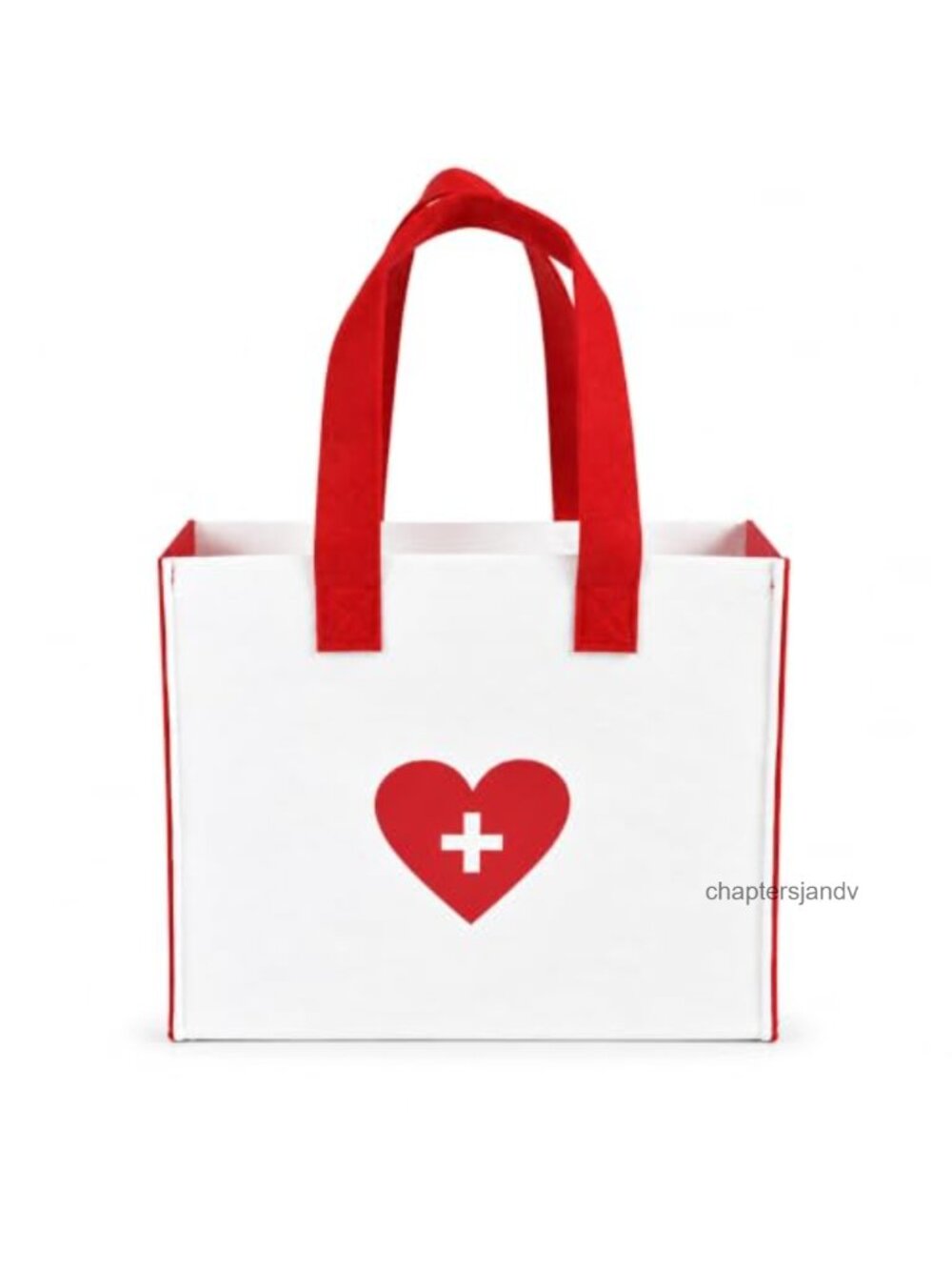 Nurse Doctor Costume Accessory Felt Candy Tote Bag Halloween First Aid Kit